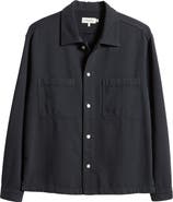 FRAME Textured Terry Double Pocket Overshirt