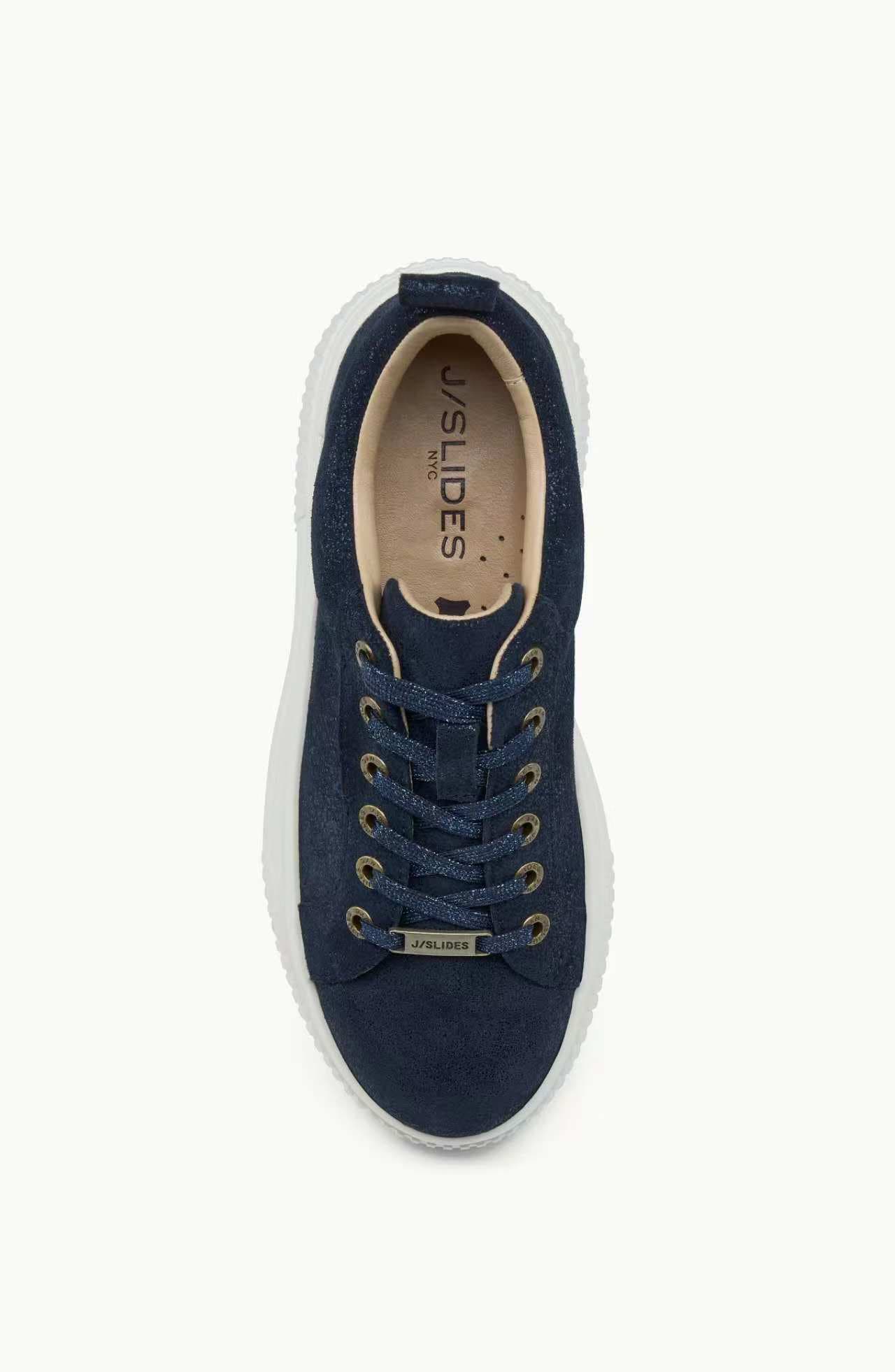 Jslides West Sneaker, Alternate, color, METALLIC NAVY