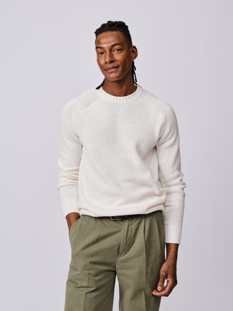 Lacey Cotton Linen Crew Neck Jumper