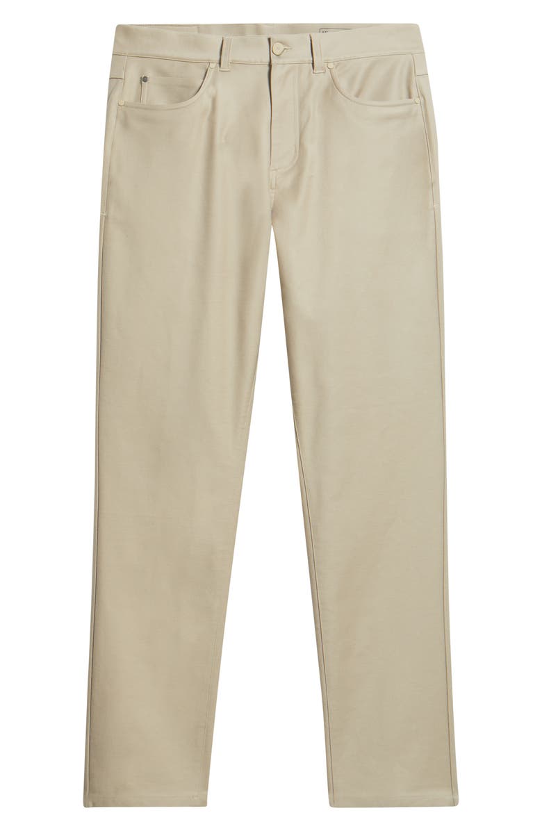 Mizzen+Main Mayfield Slim Fit Five-Pocket Twill Pants, Alternate, color, Light Khaki