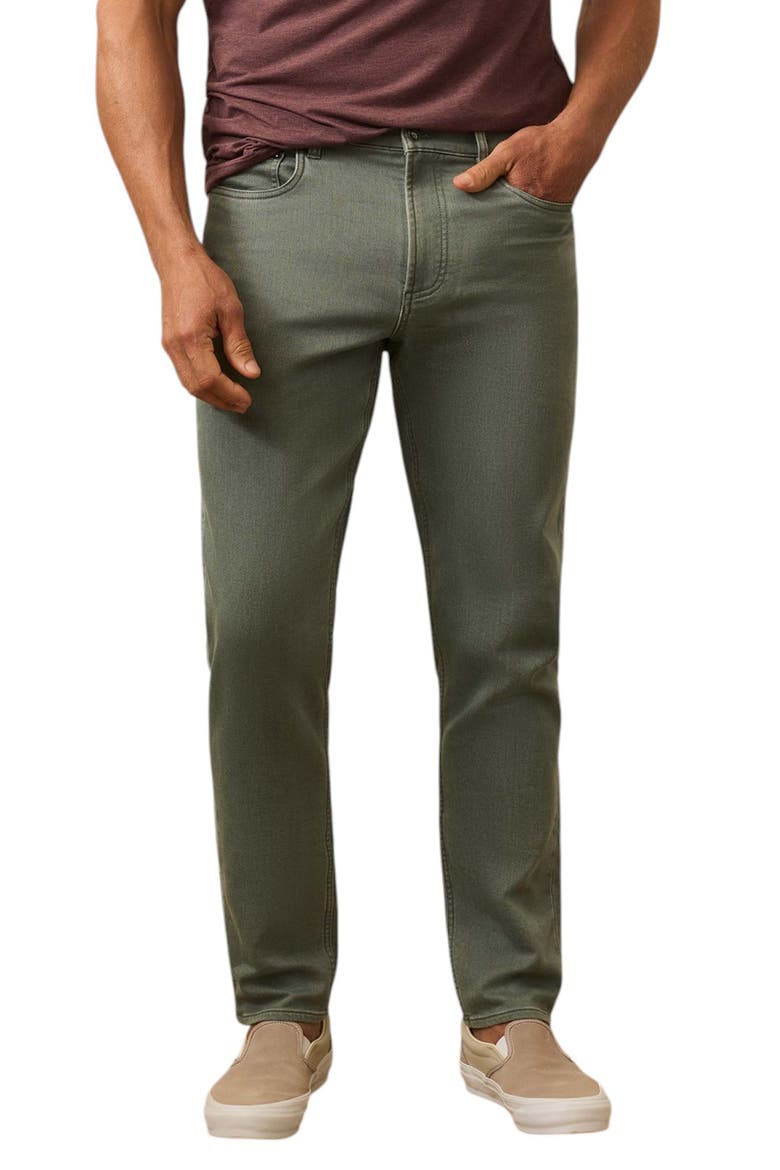 Terry Five-Pocket Stretch Pants, Main, color, STORMY SEAS