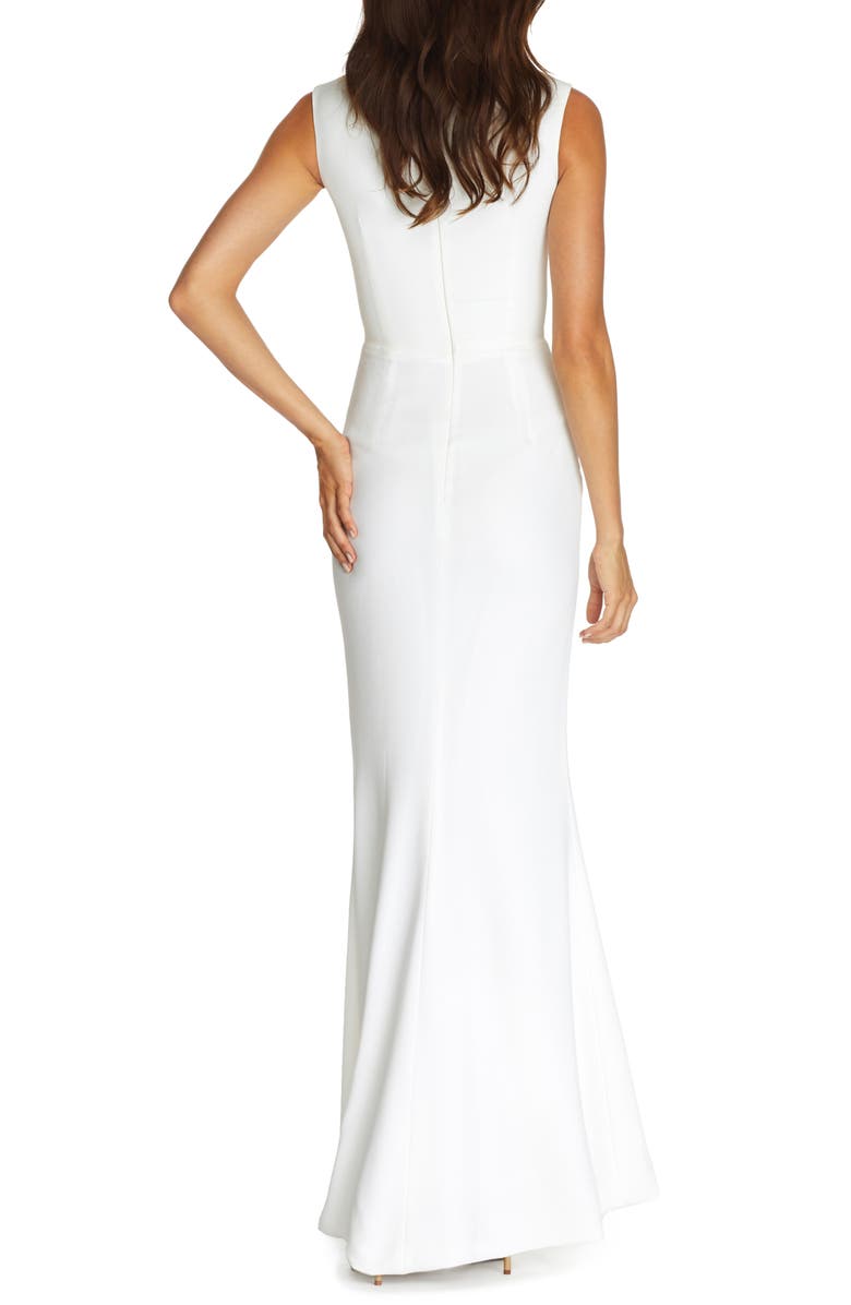 Dress the Population Monroe Side Slit Gown, Alternate, color, White