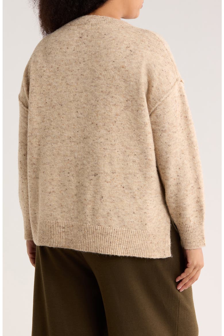 Crewneck Sweater, Alternate, color, HEATHER BEIGE