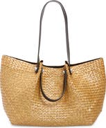 AllSaints Allington Straw Tote