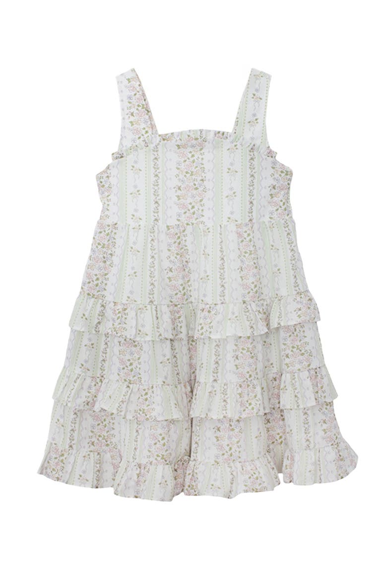 Graceful Garden Sleeveless Floral Dress, Main, color, Purple