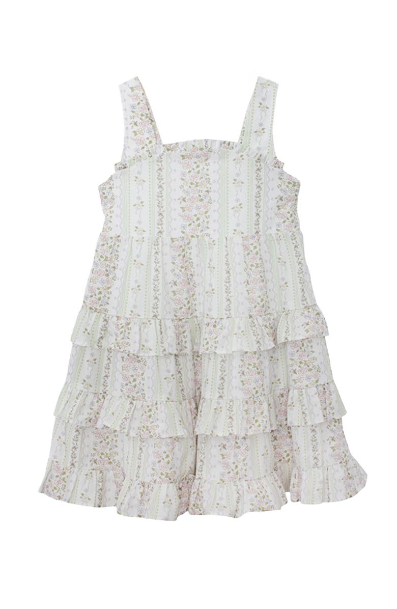 Mabel + Honey Graceful Garden Sleeveless Floral Dress, Main, color, Purple, White