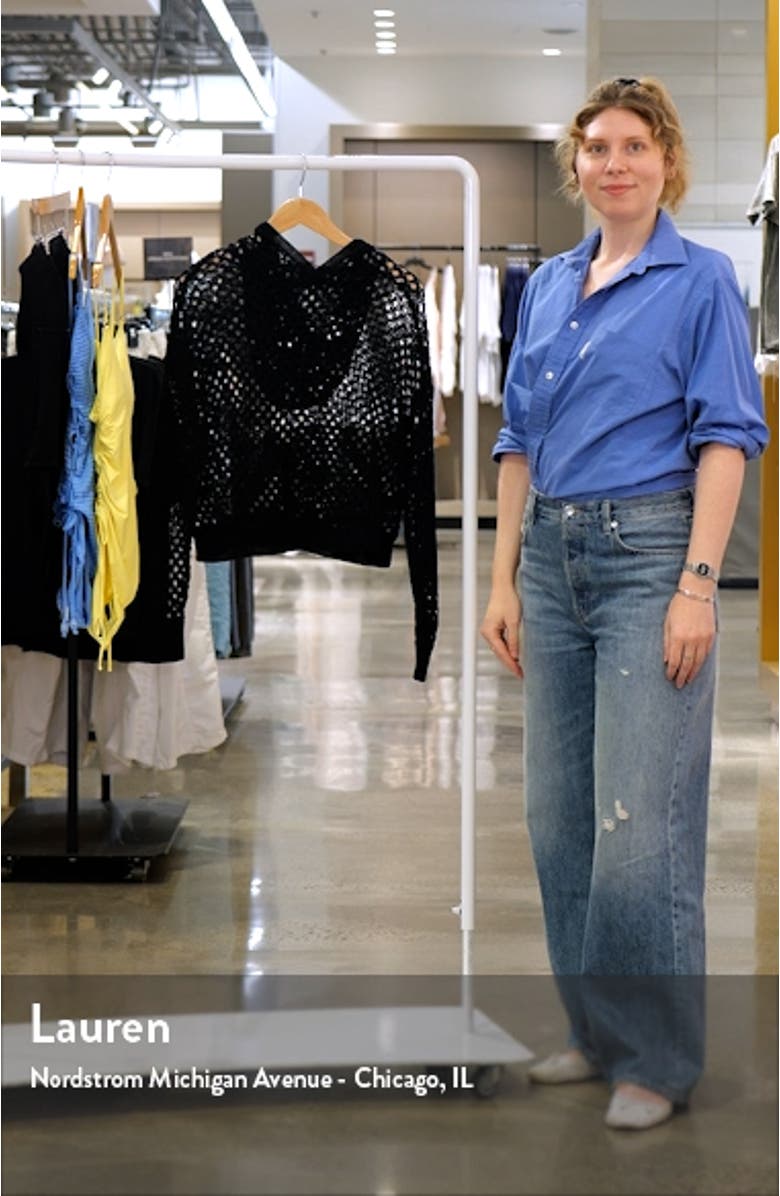 Beachside Crochet Cover-Up Hoodie, sales video thumbnail