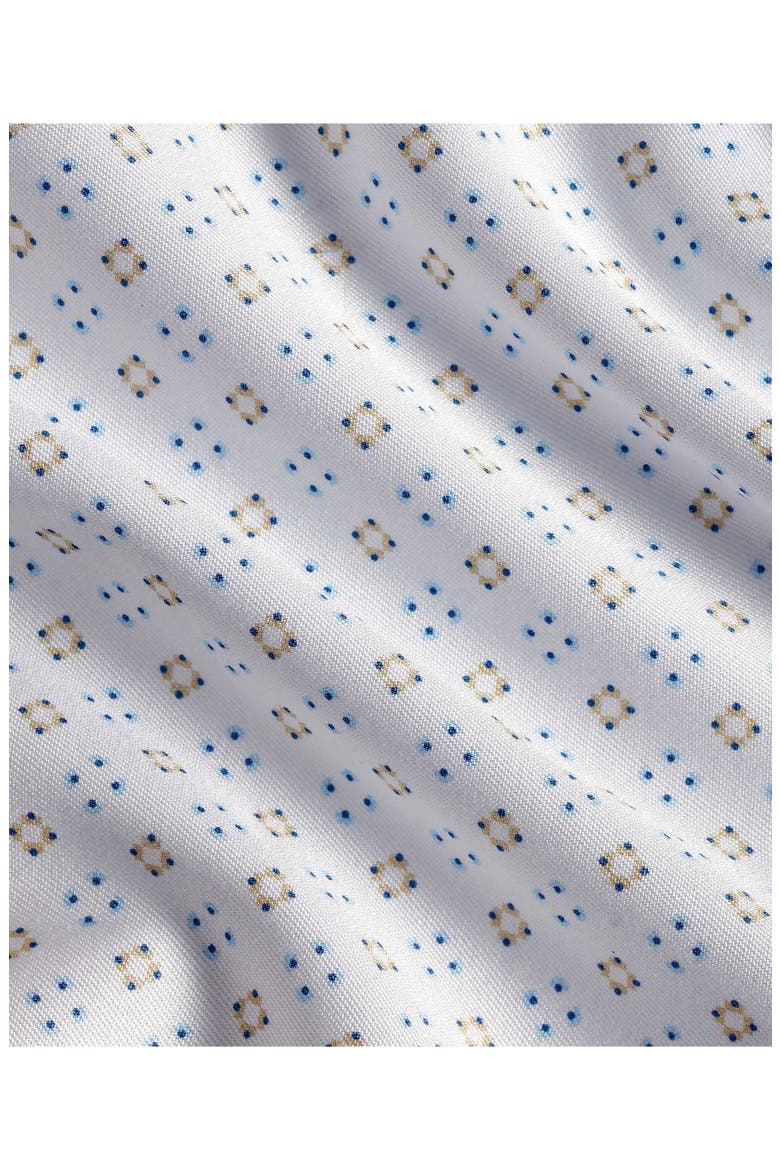 Neat Geometric Print Sport Shirt, Alternate, color, WHITE/ SAND
