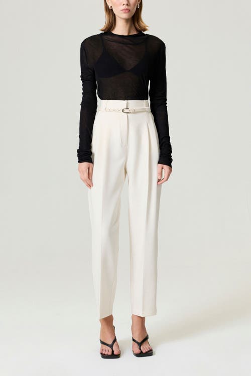 Nocturne Belt Detailed Pants In White