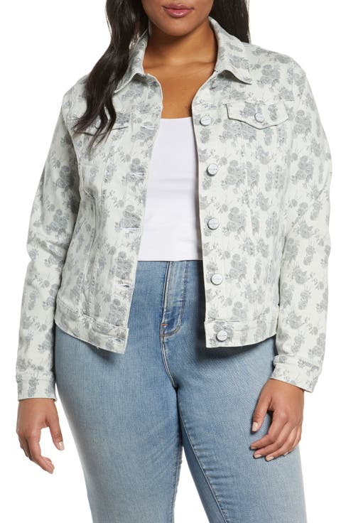 Floral Denim Trucker Jacket
