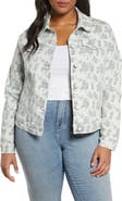 SLINK Jeans Floral Denim Trucker Jacket