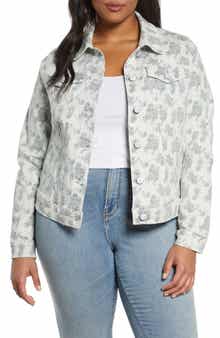 SLINK Jeans Floral Denim Trucker Jacket