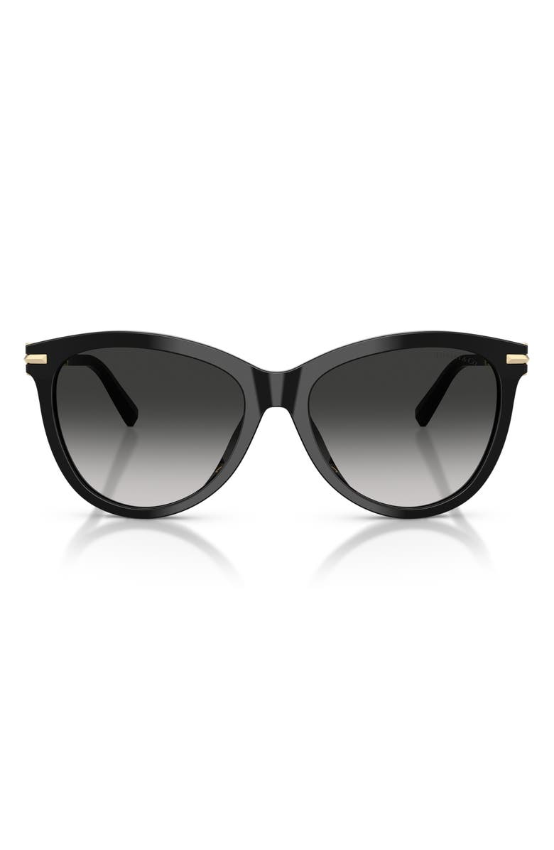 Tiffany & Co. 57mm Gradient Phantos Sunglasses, Main, color, Black / Grey Gradient