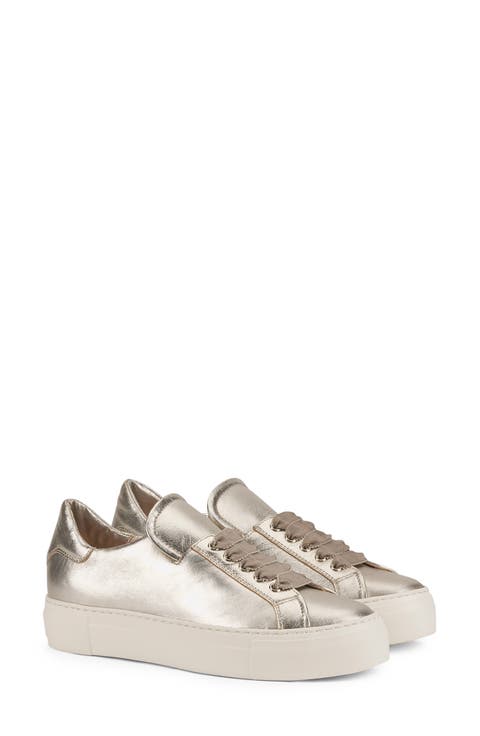 Edda Metallic Leather Sneaker (Women)