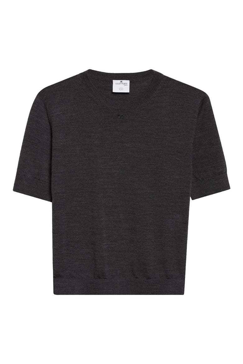 AC Logo Merino Wool Sweater, Alternate, color, CARBON