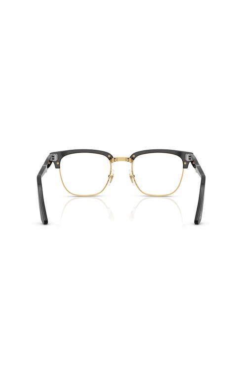 Persol 52mm Square Optical Glasses In Black