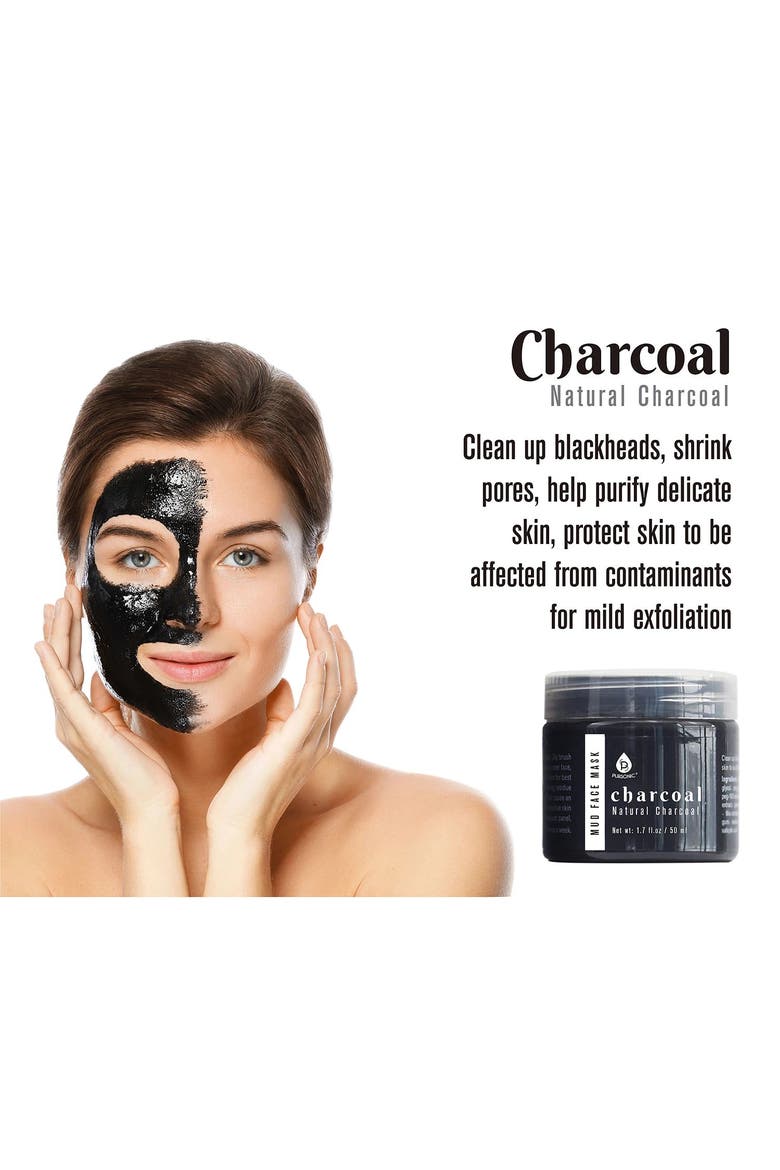 3-Pack Mud Face Mask with Applicator, Alternate, color, Grey