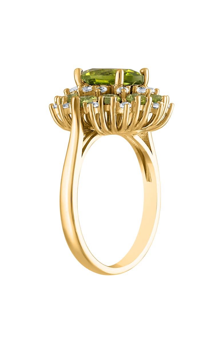 FZN 14K Gold Over Silver Peridot Ring, Alternate, color, Peridot