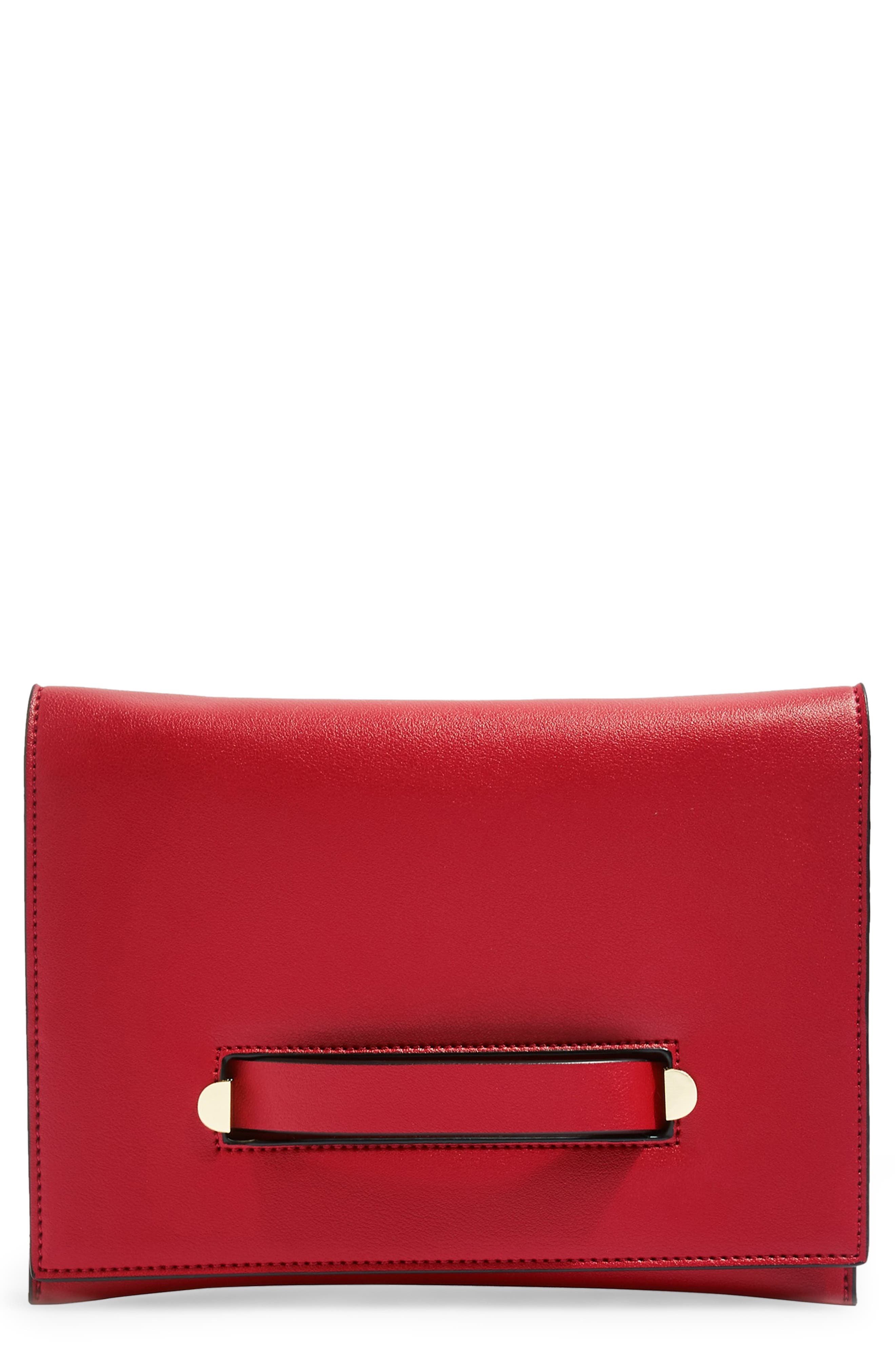 Topshop Brogan Clutch, Main, color, 