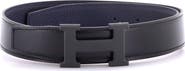Pre-Owned Hermes Constance Reversible Belt Leather with So Black Matte Hardware Wide