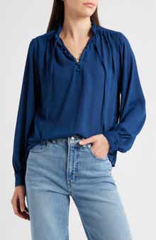 Madewell Shay Long Sleeve Chiffon Top