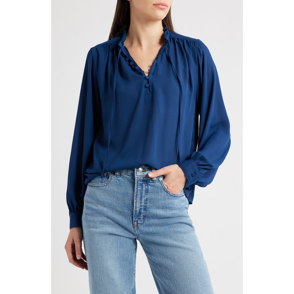 Madewell Shay Long Sleeve Chiffon Top