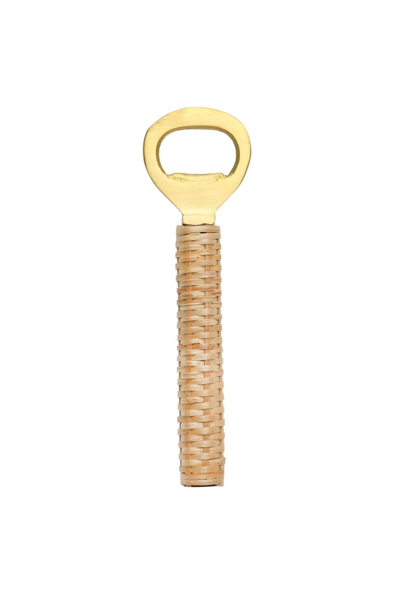 Brass Bottle Opener with Handle, Main, color, Natural