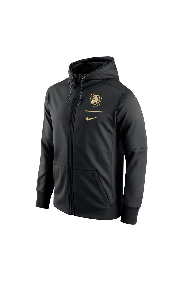 Nike Men's Nike Black Army Black Knights Logo Stack Performance Full-Zip Hoodie, Alternate, color,