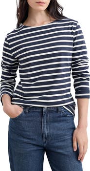 Seasalt Cornwall Sailor Stripe Organic Cotton Top