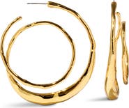 Alexis Bittar Molten Spiral Hoop Earrings