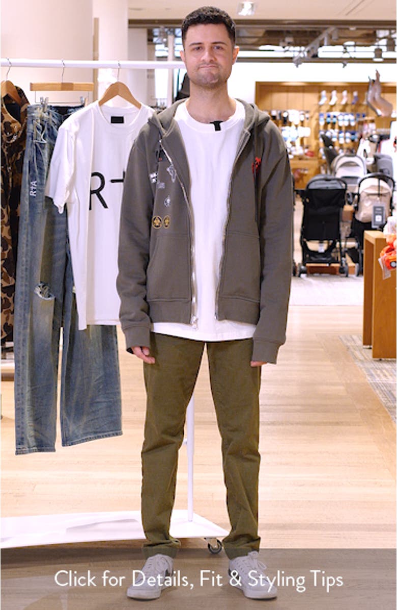 Floyd Military Patch Zip Hoodie, sales video thumbnail