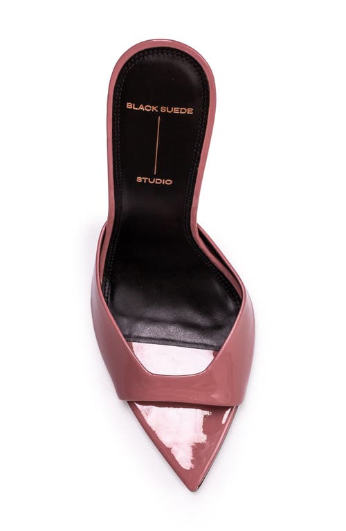 Black Suede Studio Brea Pointed Toe Sandal In Old Rose