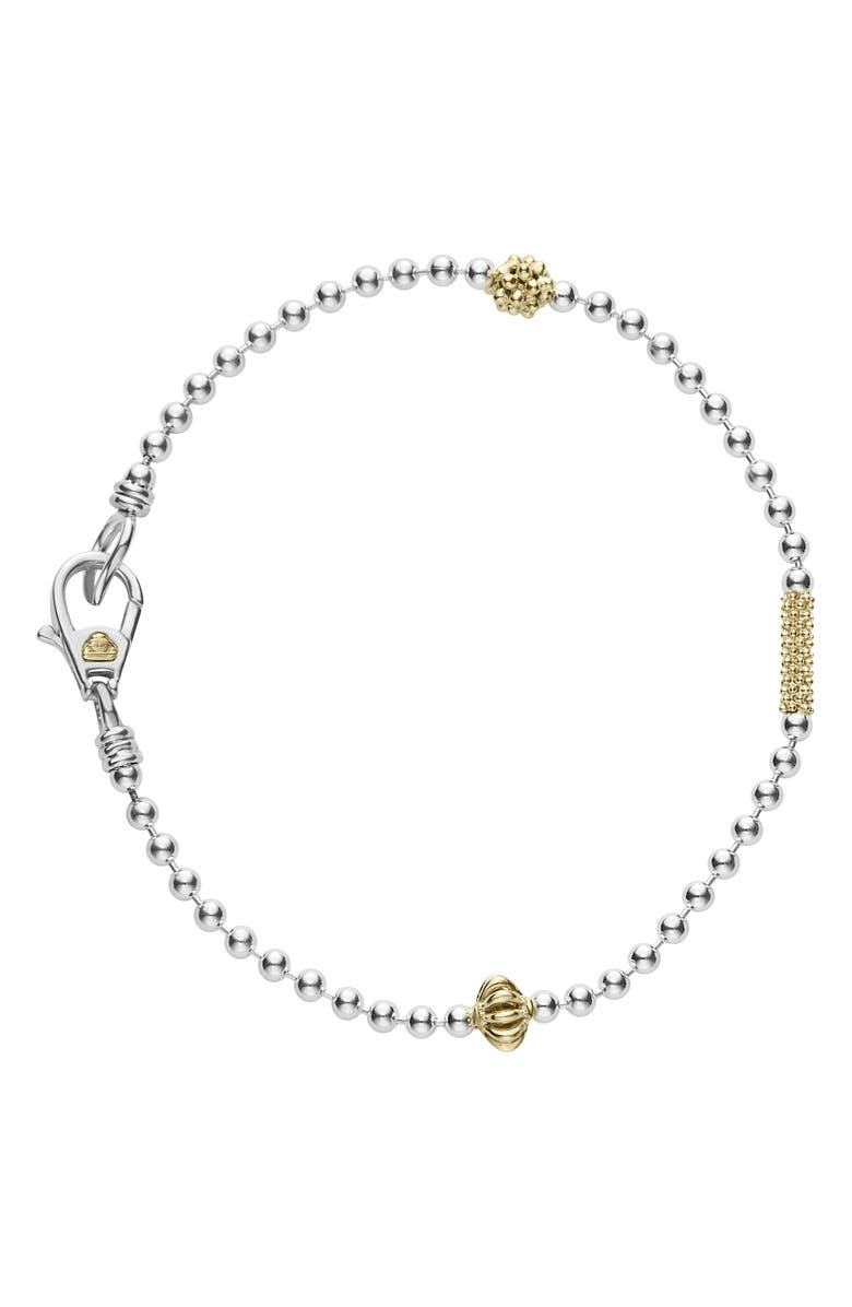 LAGOS Caviar Icon Single Strand Bracelet, Main, color, Silver