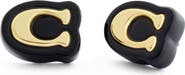 COACH Resin C Stud Earrings