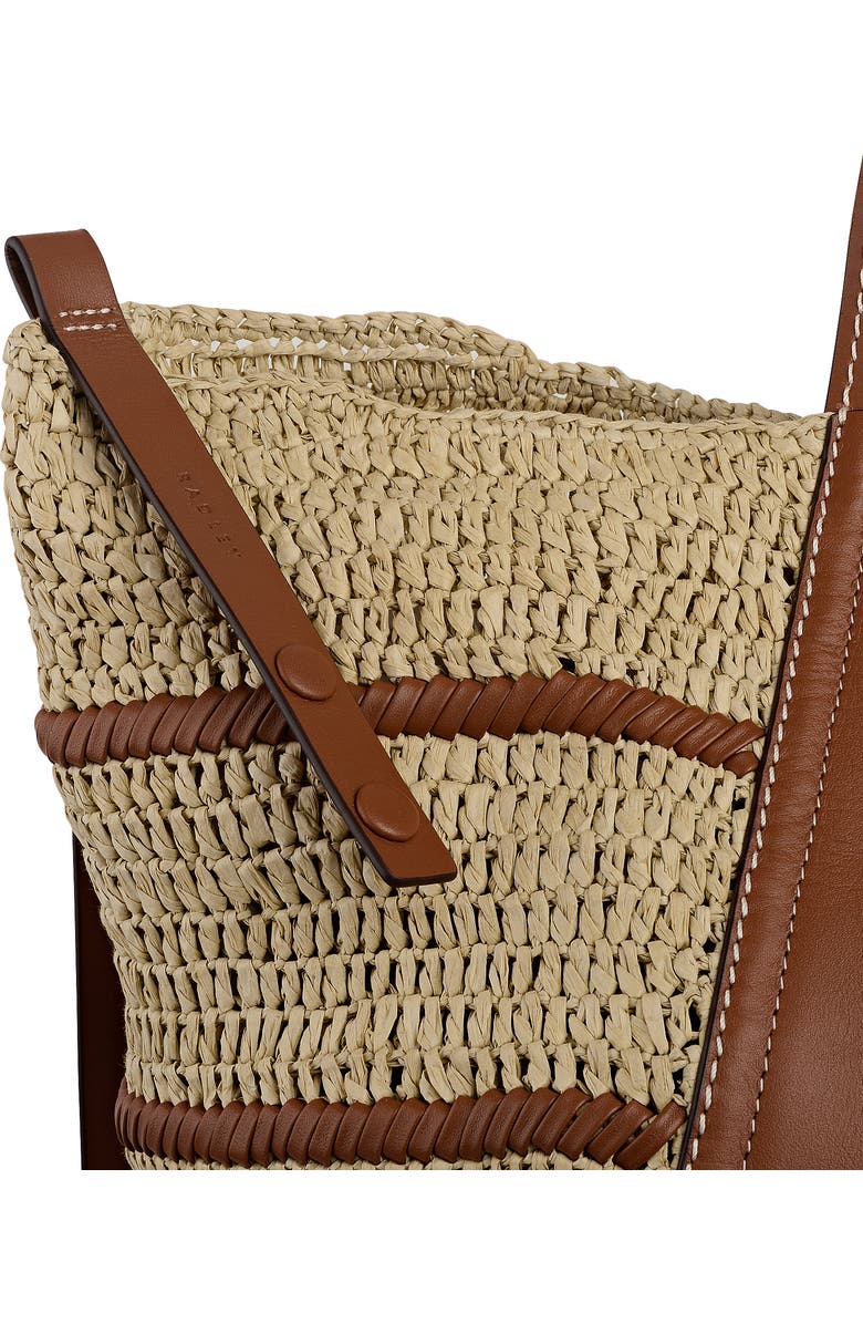 Radley The Delphine - Raffia Extra Large Open Top Woven Tote Bag, Alternate, color, Natural