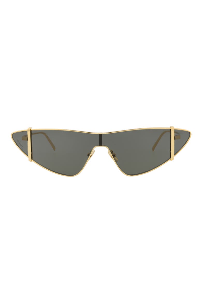 99mm Cat Eye Sunglasses, Main, color, GOLD GOLD GREY
