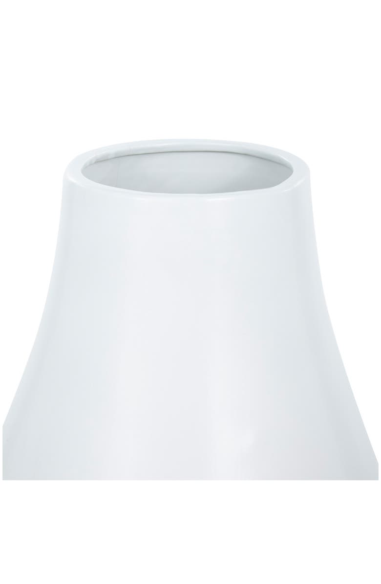 VIVIAN LUNE HOME White Ceramic Vase, Alternate, color, White