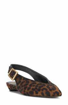 Vince Camuto Valther Genuine Calf Hair Pointed Toe Flat