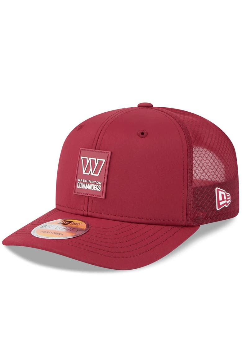 Men's New Era Burgundy Washington Commanders 2025 Sideline  9SEVENTY Trucker Adjustable Hat, Main, color, Burgundy