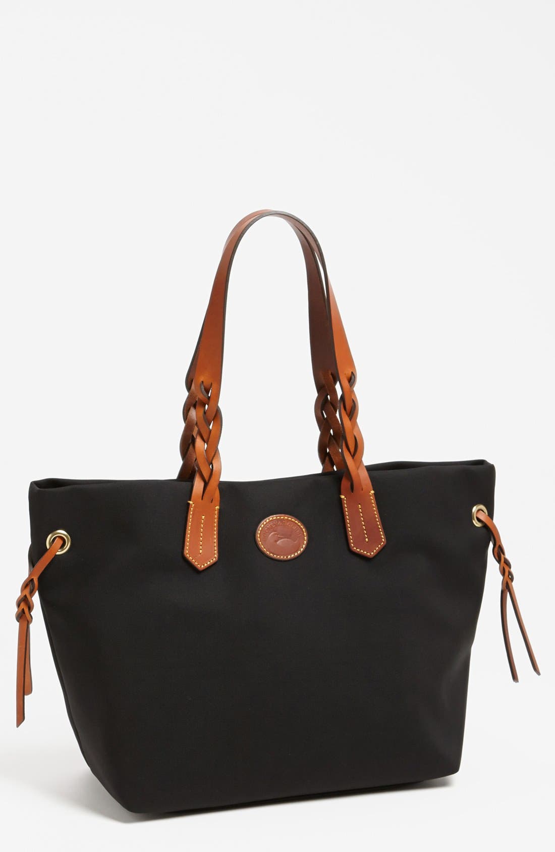 Nylon Shopper, Main, color, BLACK