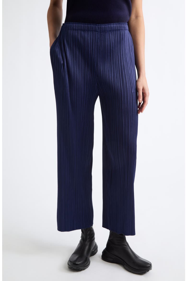 Monthly Colors September Pleated Pants, Main, color, NAVY BLUE