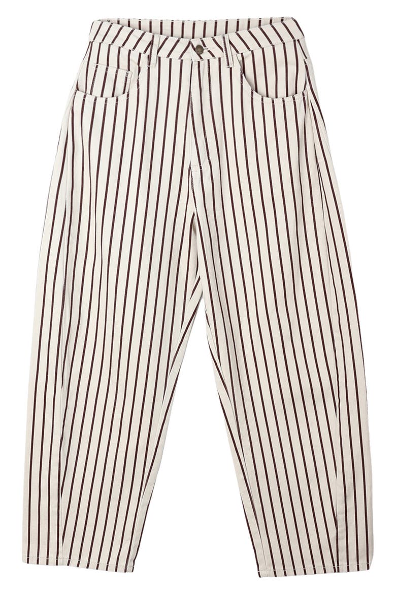 Kids' Striped Barrel Jeans, Main, color, NATURAL