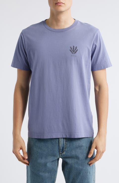Dagger Embroidered Cotton Graphic T-Shirt