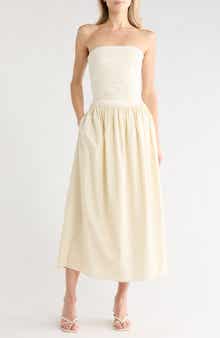 rag & bone Claudia Strapless Ponte Dress