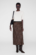 ANINE BING Bar Silk Skirt