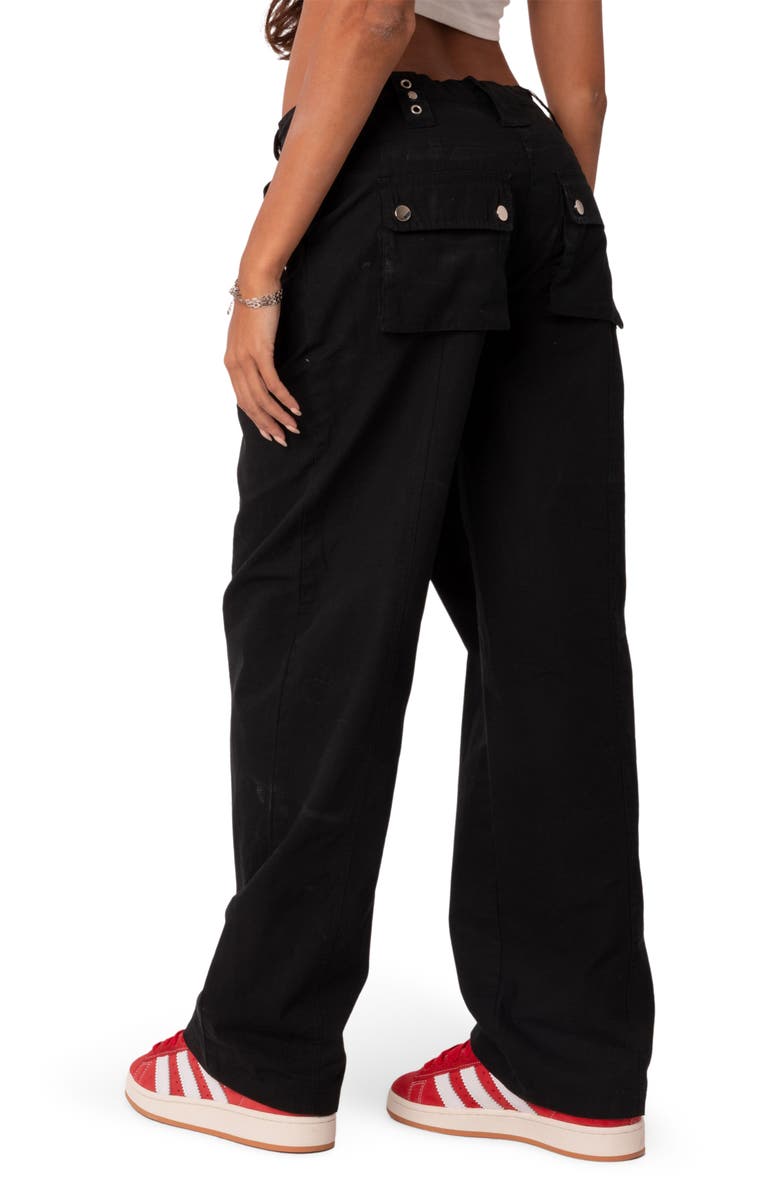 EDIKTED Saphire Cargo Pants, Alternate, color, Black