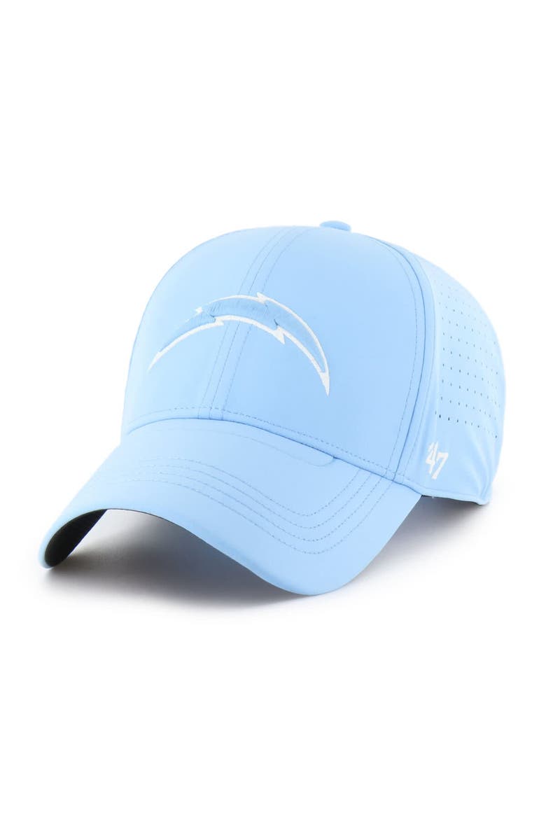 Men's '47  Powder Blue Los Angeles Chargers Vent MVP Adjustable Hat, Main, color, Powder Blue