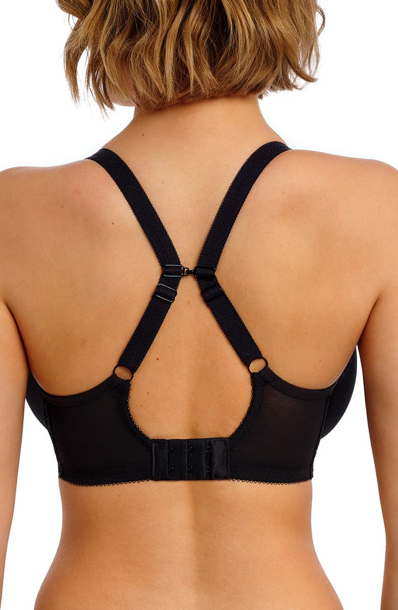 Freya Quinn Underwire Molded Spacer Bra, Alternate, color, Black