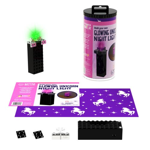 E-Blox Eblox Power Blox Byo Unicorn Glowing Night Light Ages 5+ in Multicolored  product