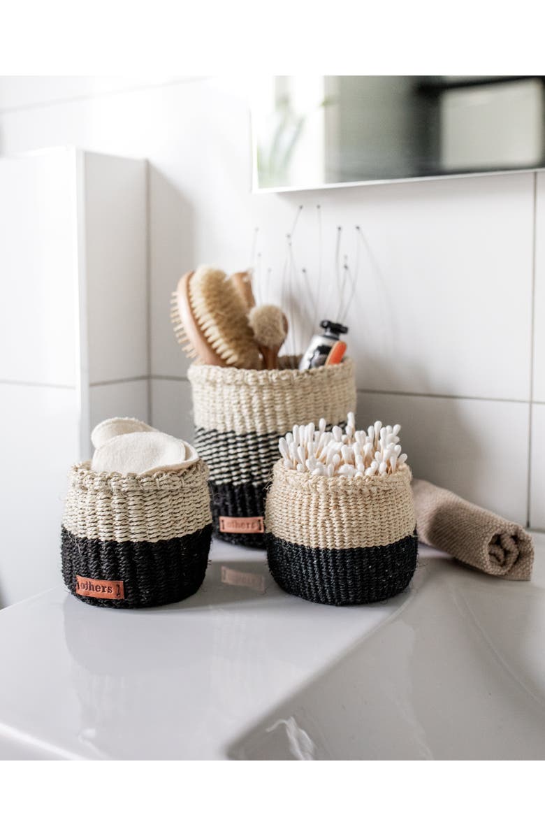 Others Trade for Hope Sisal Basket, Alternate, color, Natural/Black